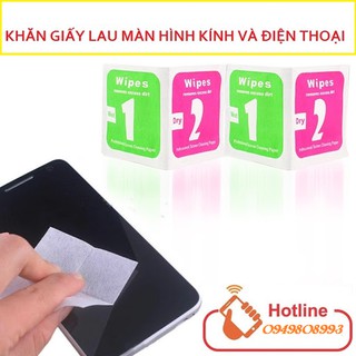 Combo 10 Miếng Lau Kính 1 Lau Ướt 2 Lau Khô , Lau Sạch Bụi Bẩn Trên Điện Thoại