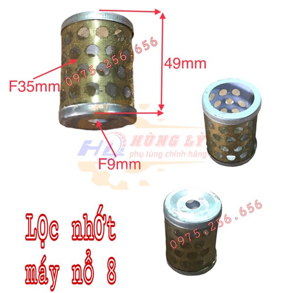 Lọc nhớt Nổ 8 phụ tùng máy nổ phụ tùng máy nông nghiệp phụ tùng Hùng Lỳ