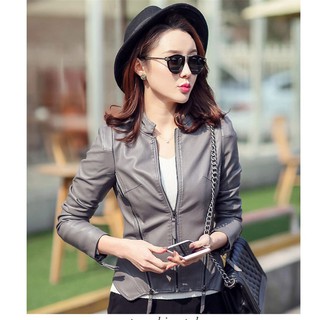 Áo khoác nữ da PU cá tính