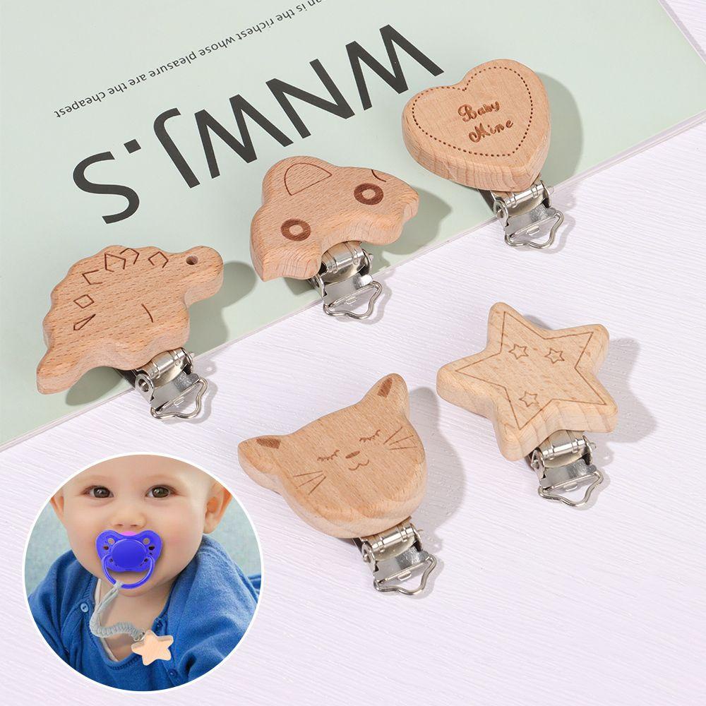 SUSANS Giá Đỡ Núm Vú Giả Hình Trái Tim Động Vật Cấp Thực Phẩm Cho Bé Mọc Răng