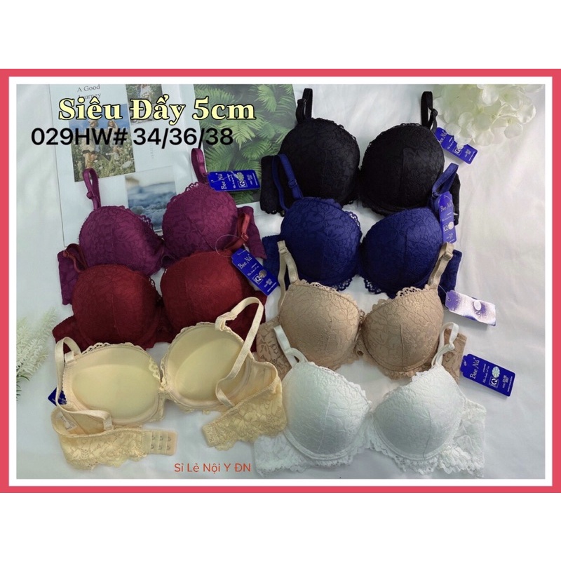 Áo Lót Nữ Nâng Ngực Dày 5cm Có Gọng Push Up Form Đẹp Tròn