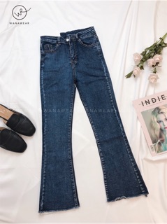 Quần jean ống loe hot trend (gạt xem ảnh thật)