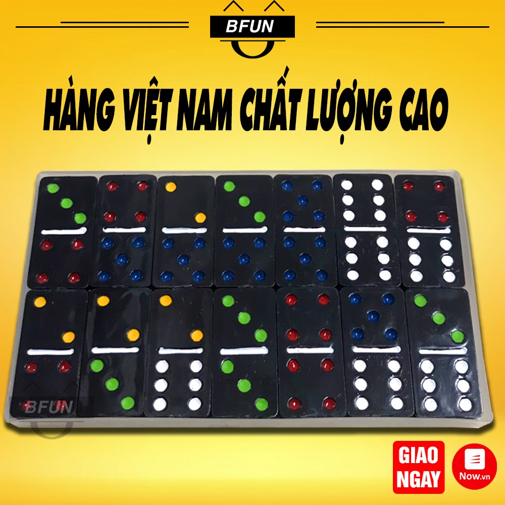 Bộ Cờ DOMINO Nhựa (ĐEN MIKI) - Đồ Chơi Trẻ Em BFUN