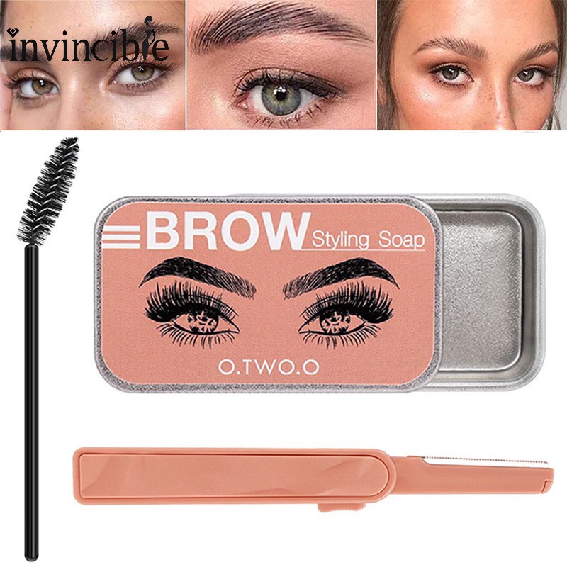 1 Set Kem Tạo Kiểu Lông Mày Không Mùi Lâu Trôi Tự Nhiên Chống Thấm Nước Và Chống Nhòe