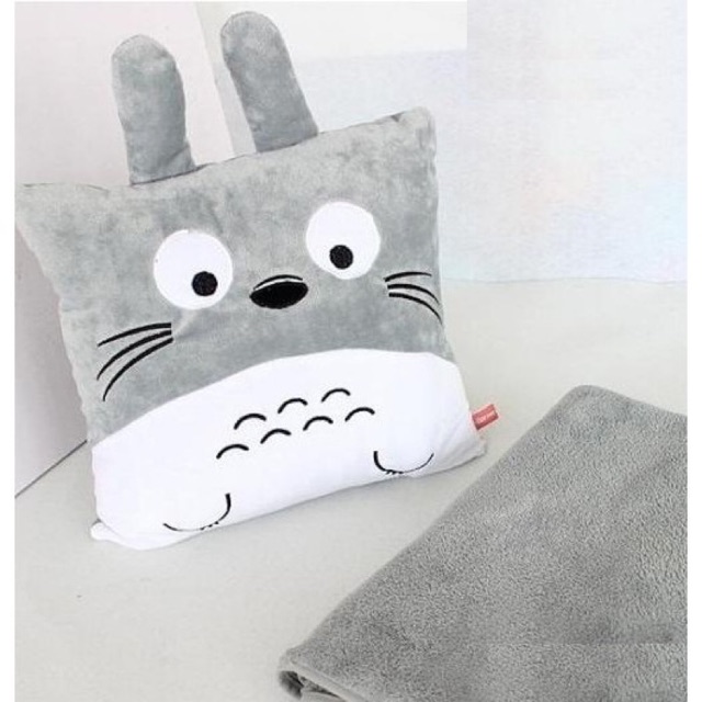 Gối 3 trong 1 Totoro tròn vuông Văn phòng đa năng