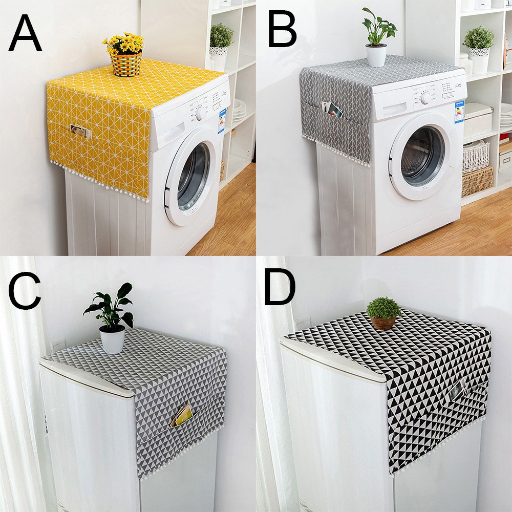 Tấm Vải Che Phủ Tủ Lạnh / Lò Vi Sóng Chống Bụi In Họa Tiết Đa Năng Tiện Dụng