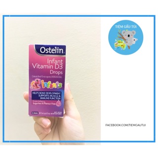 Vitamin D3 nhỏ giọt Ostelin Infant Drops - 2.4ml