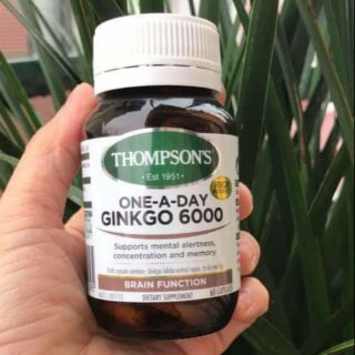 Viên uống bổ não - Thompson Ginkgo 6000 (60 viên)