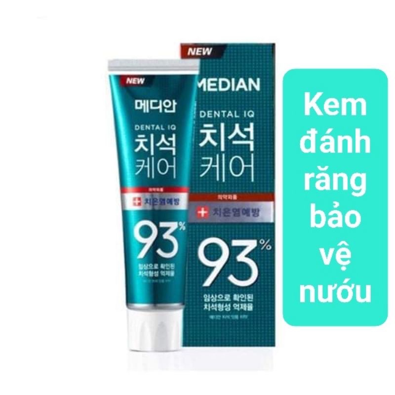 Combo 3 Kem Đánh Răng Hàn Quốc Trắng Răng Median Dental IQ 93% 120g