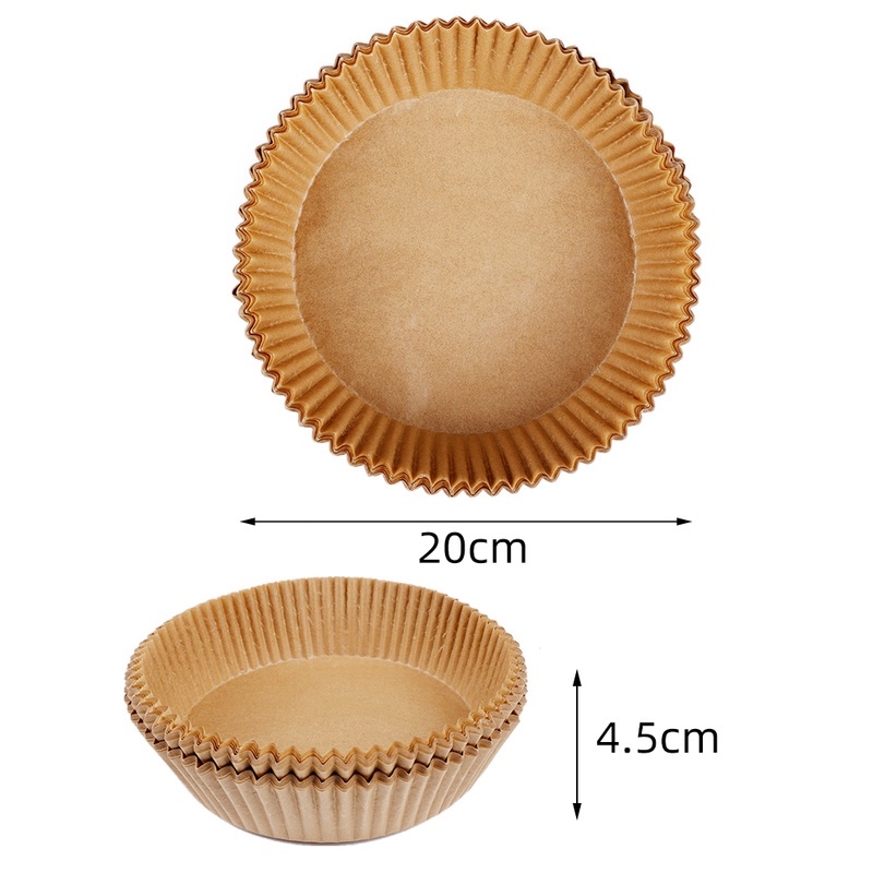 Set 50 Giấy Lót Nướng Bánh Chịu Nhiệt Cao 20cm Dùng Một Lần Chống Dính