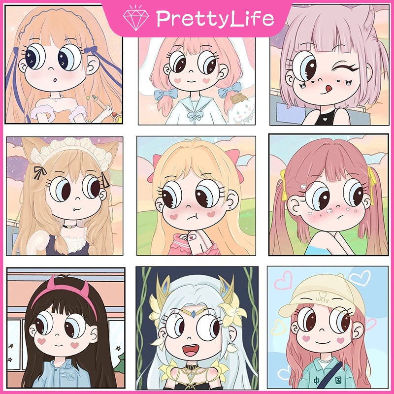 Bộ Tranh Đính Đá 5D Tự Làm Họa Tiết Công Chúa Bướm 2022 Kích Thước 30x30cm