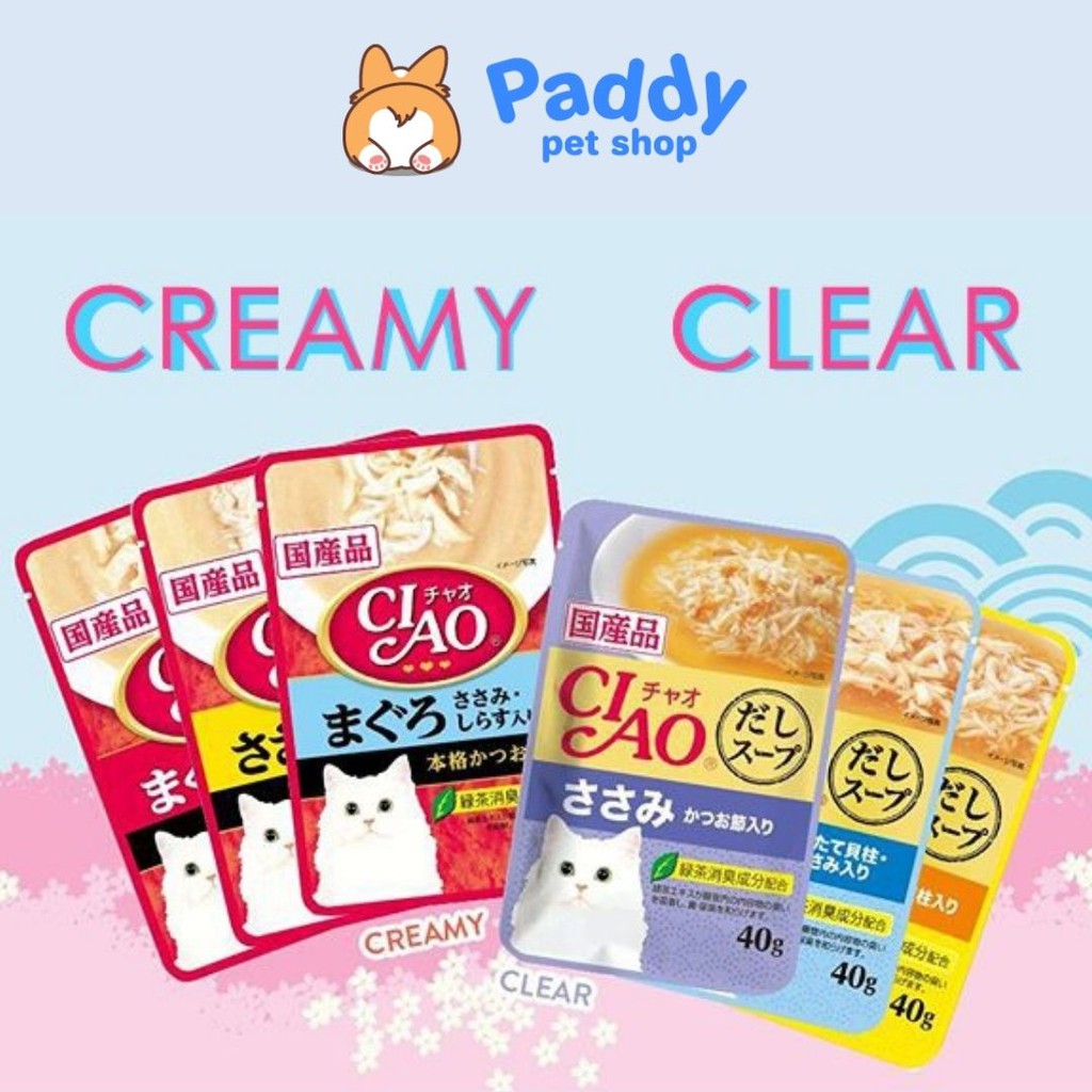 Pate Ciao 6 Vị Thơm Ngon Cho Mèo (Gói 60g)