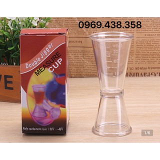Cốc đong nhựa jigger 2 đầu định lượng pha chế