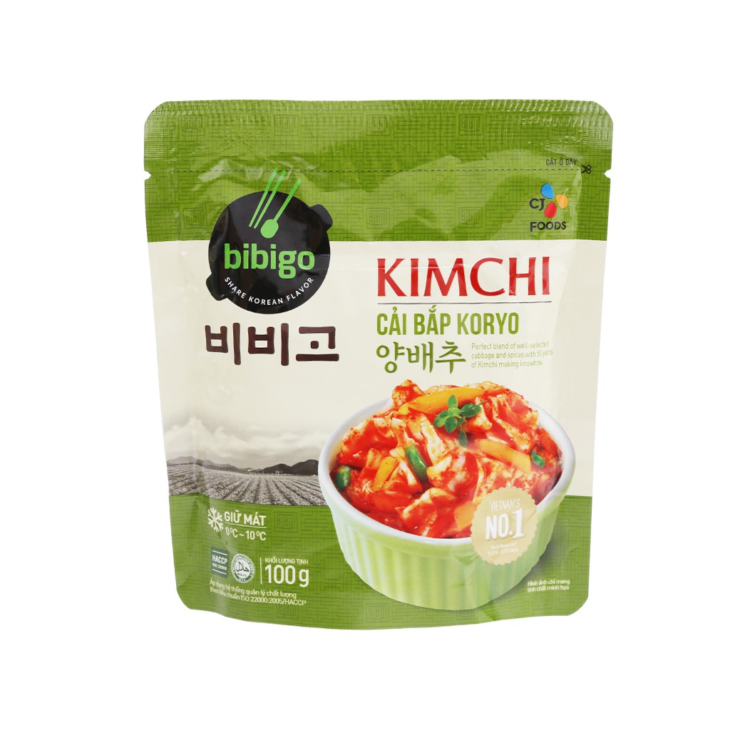 Kim chi cải bắp Koryo Bibigo Ông Kim's gói 100g