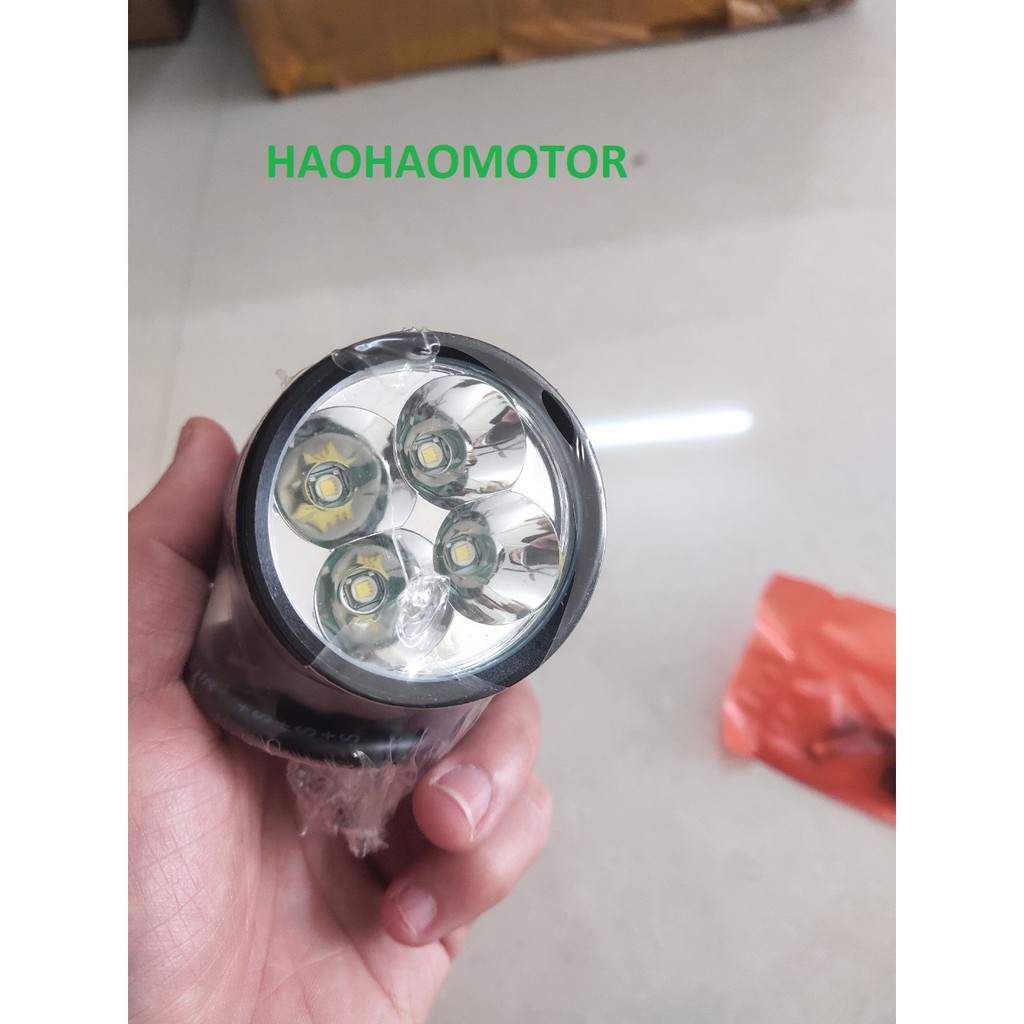 Đèn Led Trợ Sáng Xe Máy 4 Chóa L4 Cho Ánh Sáng Trắng, Mạnh. Bảo hành 3 tháng