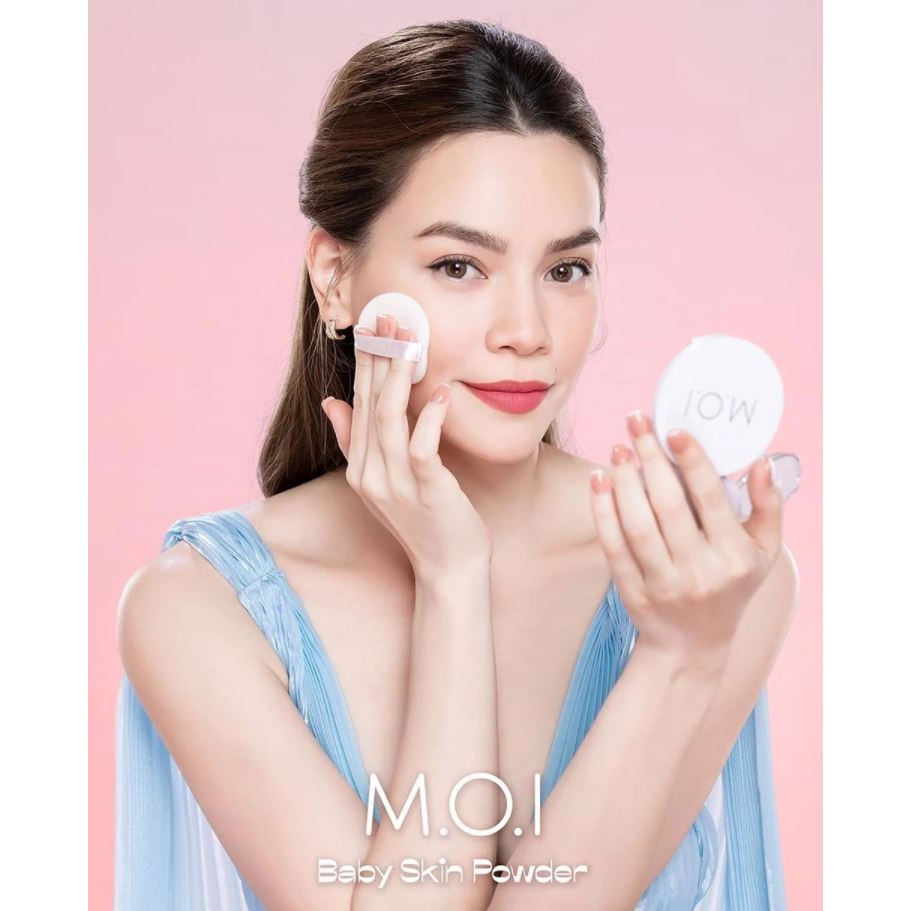 Phấn Phủ Dạng Nén Kiềm Dầu, Che Phủ Lỗ Chân Lông Hiệu Quả M.O.I Baby Skin Powder 10g