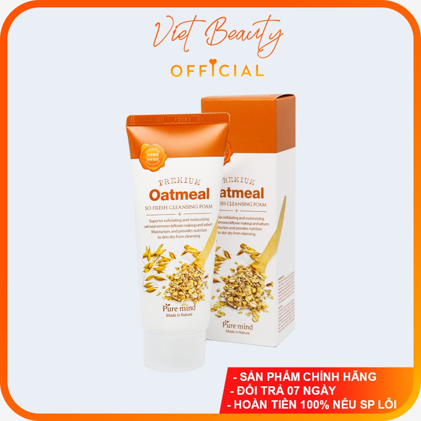 (❤️BIG SALES❤️) SỮA RỬA MẶT LÚA MÌ OATMEAL FOAM CLEANSING 3W CILINIC 100ml HÀN
