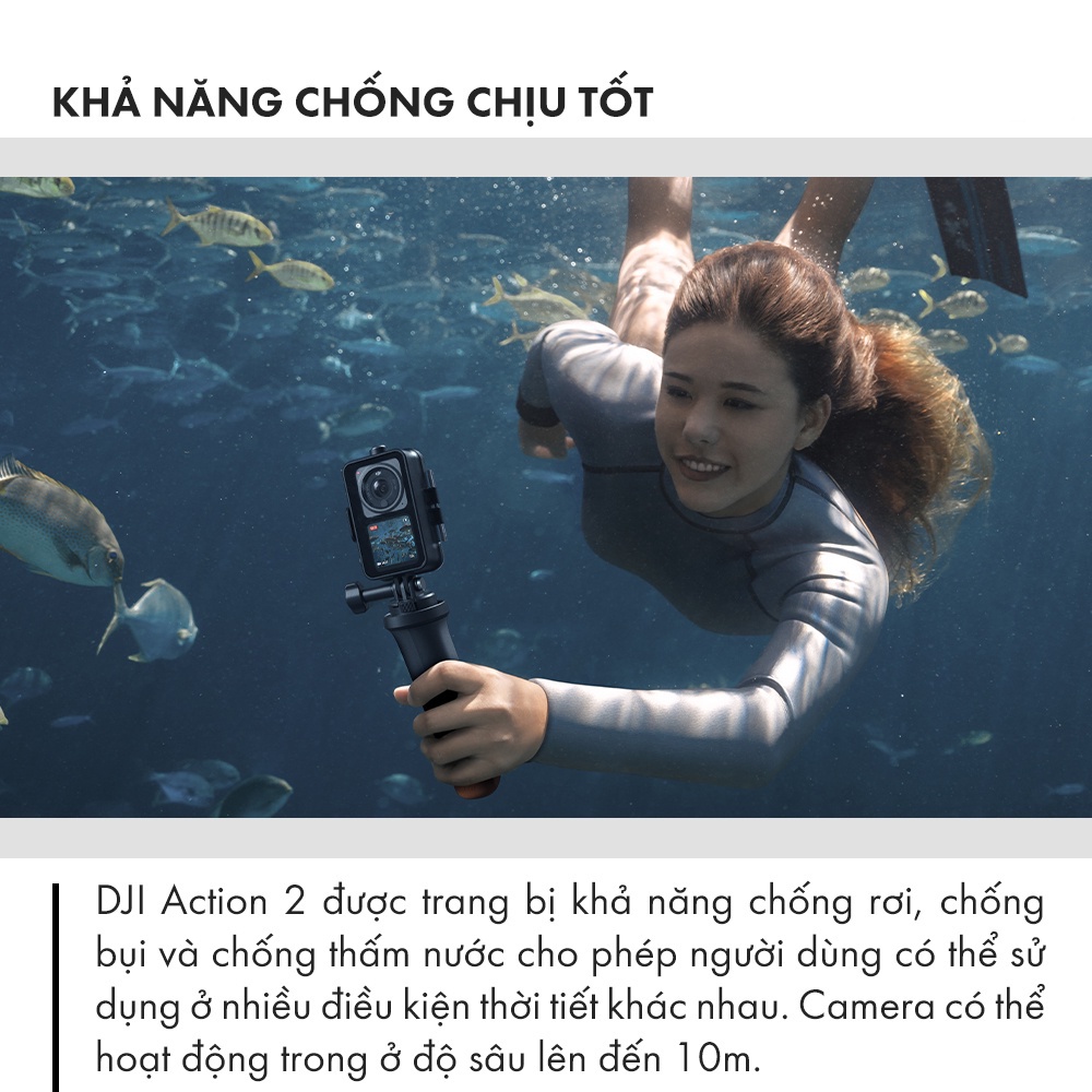 Máy quay hành trình DJI Osmo Action 2  + Tặng thẻ nhớ 64Gb