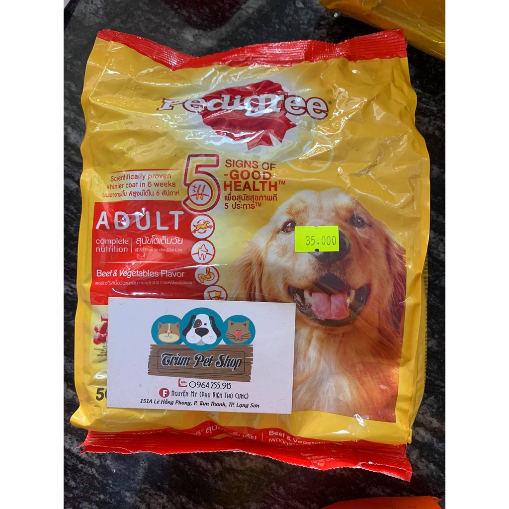 thức ăn chó pedigree 500gram