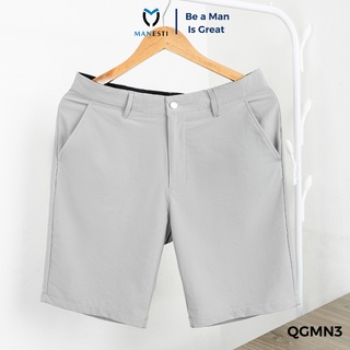 Quần short nam, quần short golf manesti màu ghi