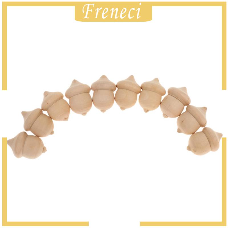 Set 10 Hạt Dẻ Gỗ Chưa Hoàn Thành Dùng Trang Trí Tiệc Cưới DIY