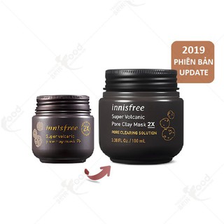 Mặt Nạ Đất Sét Innisfree Super Volcanic Pore Clay Mask 2X (100ml)