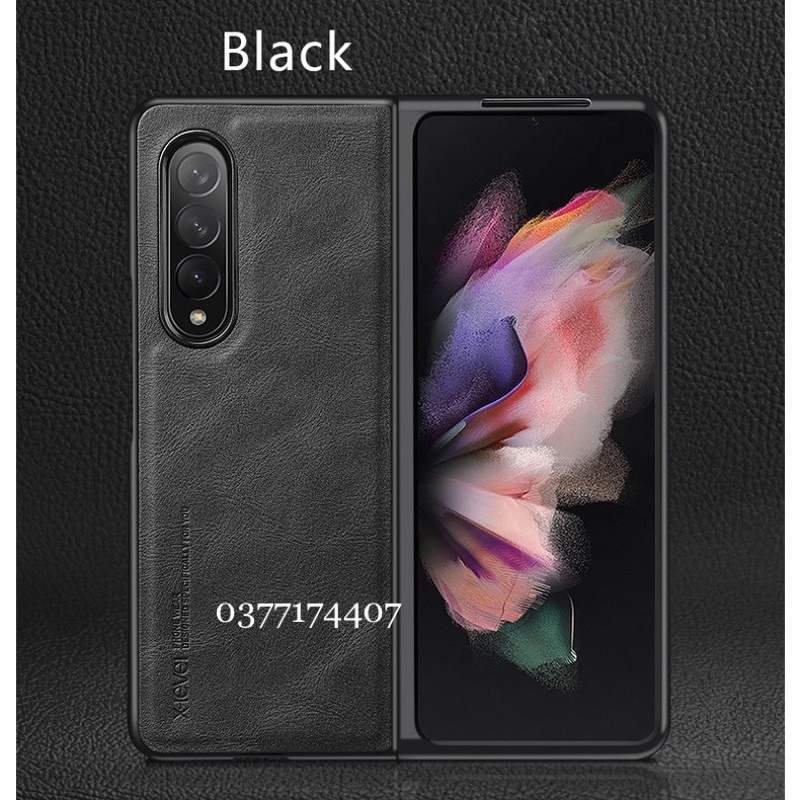 Samsung Z Fold 4 5G_ Ốp X-Level  da Leather 2 mảnh bảo vệ máy sang trọng cao cấp