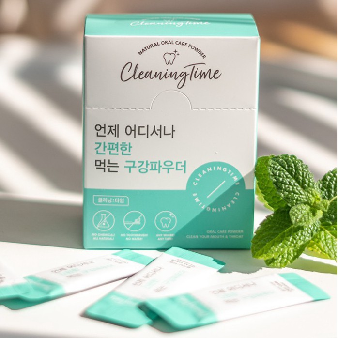 Bột thơm miệng Cleaning Time Natural Oral Care – Giúp loại bỏ mùi hôi và làm sạch khoang miệng (24 gói)