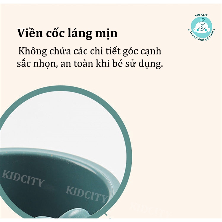 Khay Ăn Dặm Lúa Mạch Kiểu Nhật Cao Cấp An Toàn Hình Khủng Long cho Bé