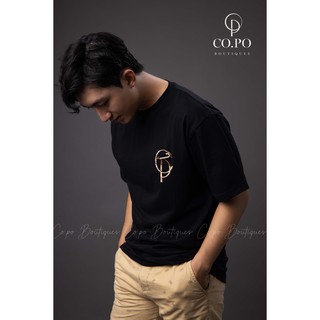 [ÁO THUN COTTON]--ÁO THUN PHOM RỘNG LOGO COPO-ÁO THUN UNISEX-KÈM QUÀ TẶNG HẤP DẪN-
