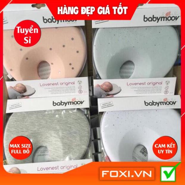 Gối chống bẹt đầu Lovenest Babymoov-Phù hợp với mọi loại giường-nôi-cũi-xe đẩy-Giúp bé ngủ sâu giấc hơn và thoải mái hơn