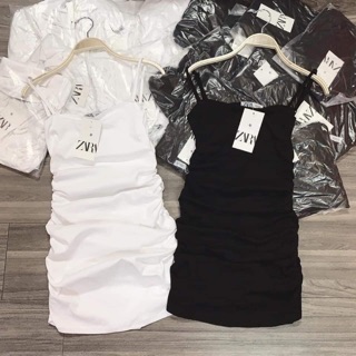 Váy 2 dây body zip zara