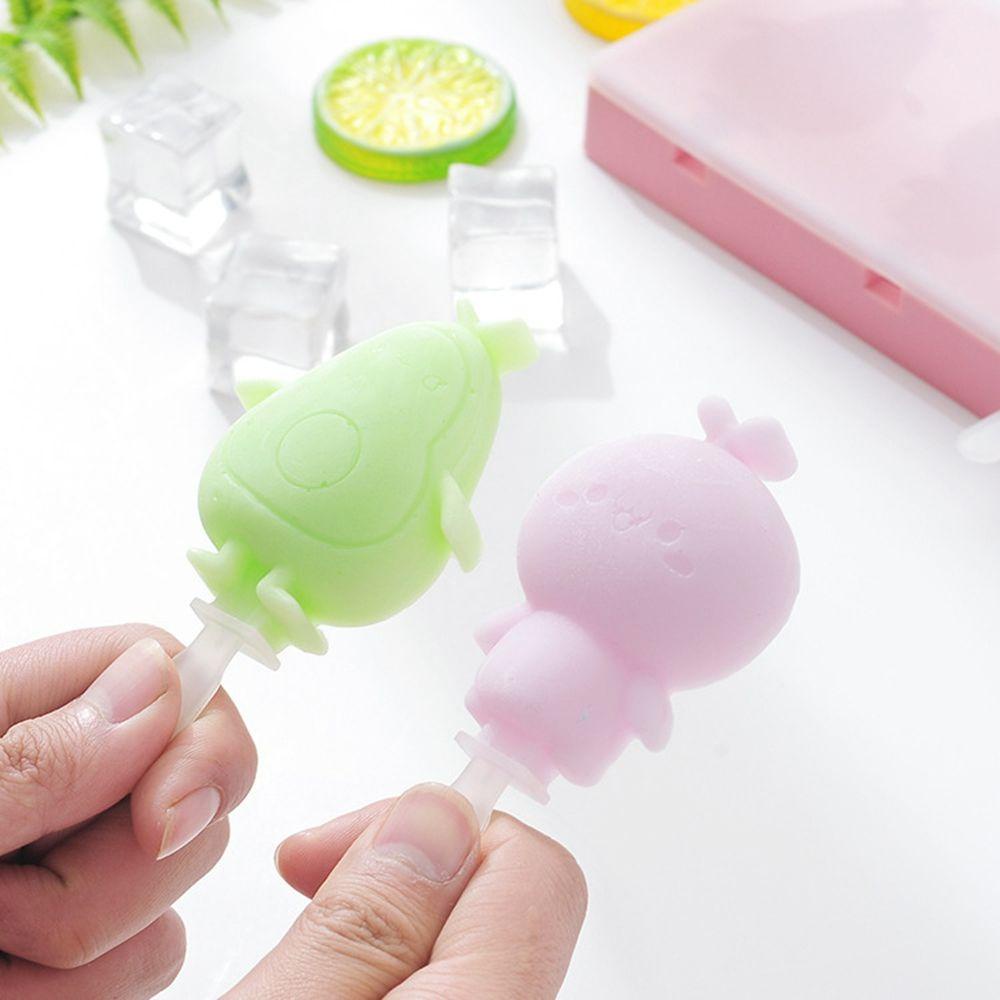Khuôn Làm Kem Que 3D DIY Bằng Silica Gel Bền Bỉ Dành Cho Nhà Bếp