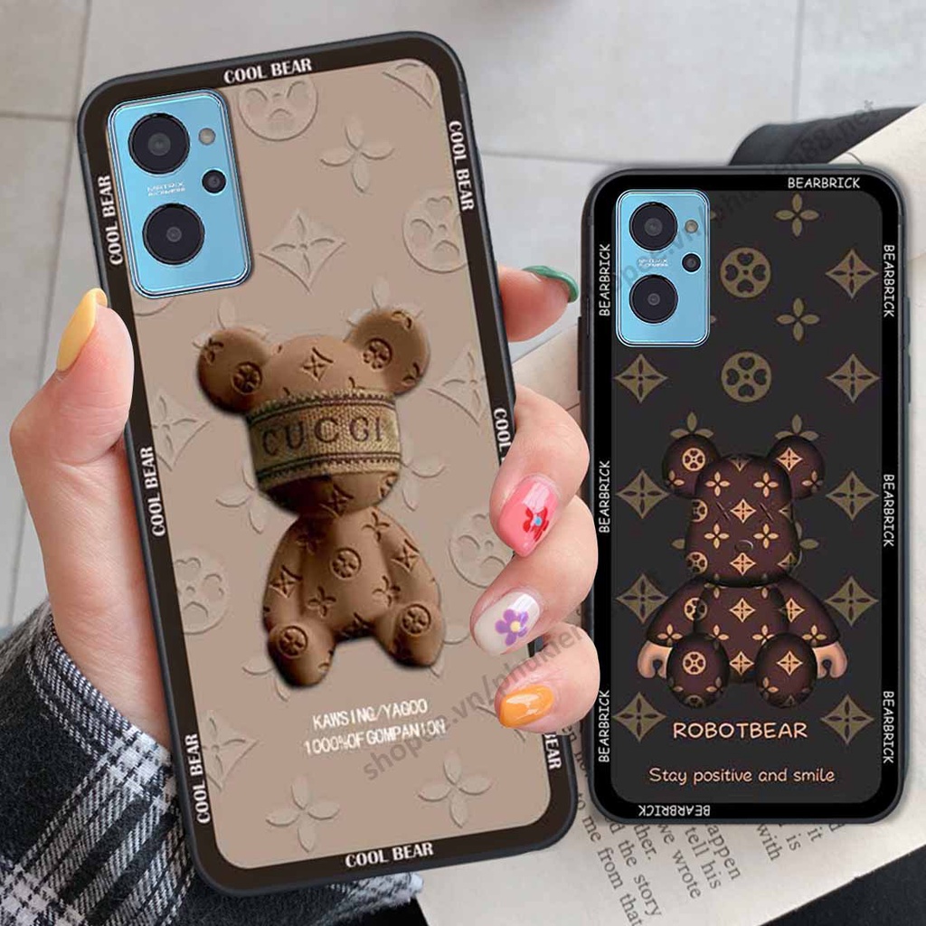 Ốp Realme C20 / C21Y bear, k@ws thương hiệu phong cách ốp lưng thời trang cao cấp