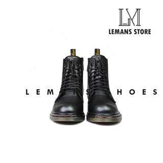 Giày Boots DR Cổ Lửng Black LeMans