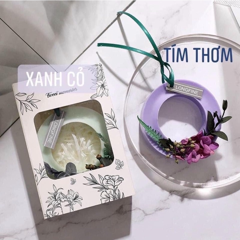 Sáp thơm hoa khô hình tròn treo tủ quần áo, treo phòng, trang trí
