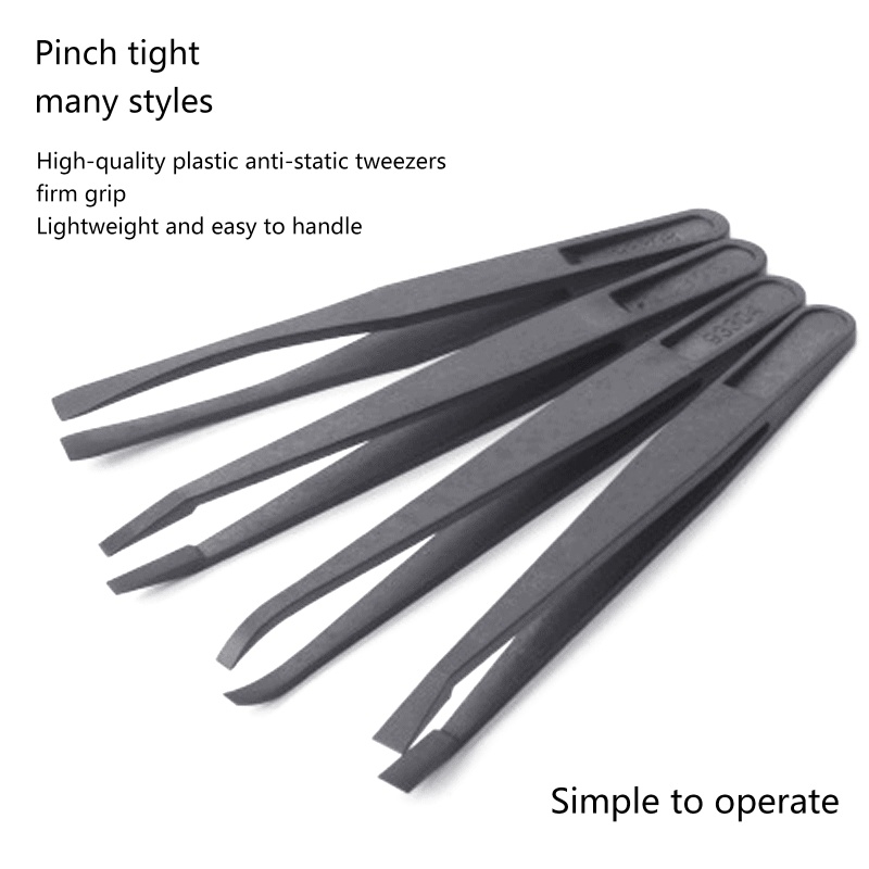 Nhíp Nhựa Sợi Carbon Chống Tĩnh Điện Dùng Sửa Chữa Trang Sức / Làm Móng Tay DIY