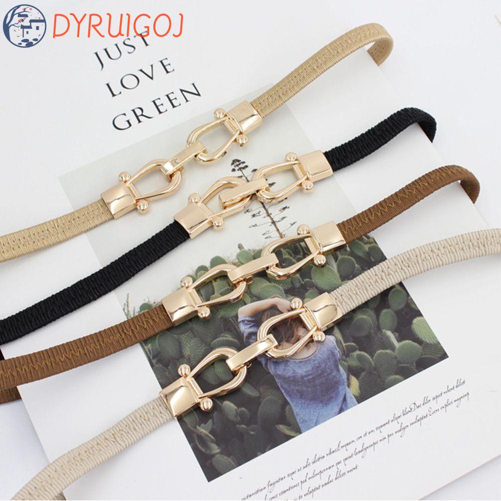 Thắt Lưng Khóa Hợp Kim Màu Trơn Thời Trang Cho Nữ