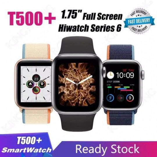 [XÃ KHO] ĐỒNG HỒ THÔNG MINH SMARTWATCH T500 SERI 5 - T500 PLUS, HIWACH 6 [HCM]