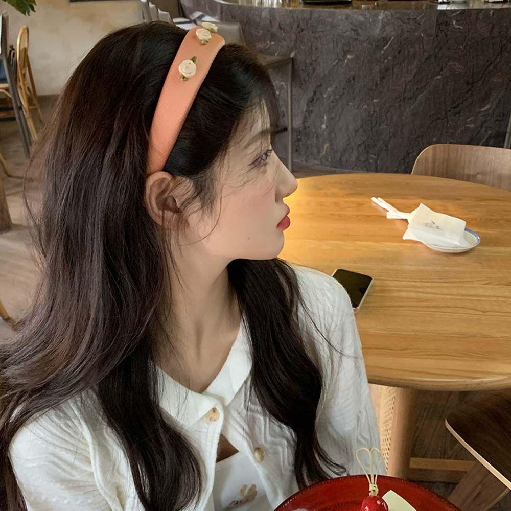 Cài Tóc Xốp Hình Hoa Hồng Màu Kẹo Ngọt Phong Cách Hàn Quốc Dễ Thương