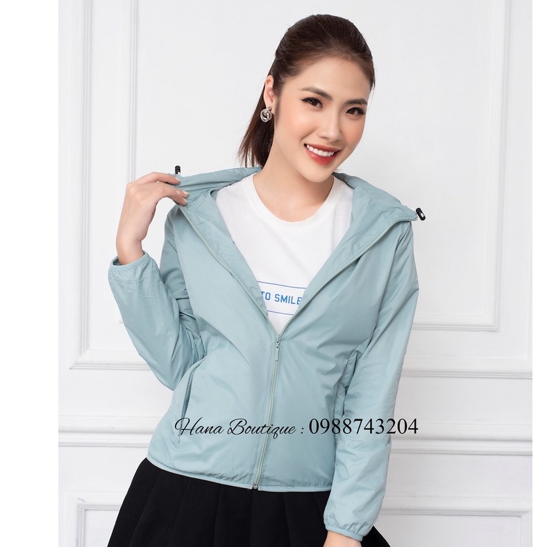 Áo khoác gió nữ , áo khoác 2 lớp, lót lưới , phom rộng ,chống nước, chống bụi