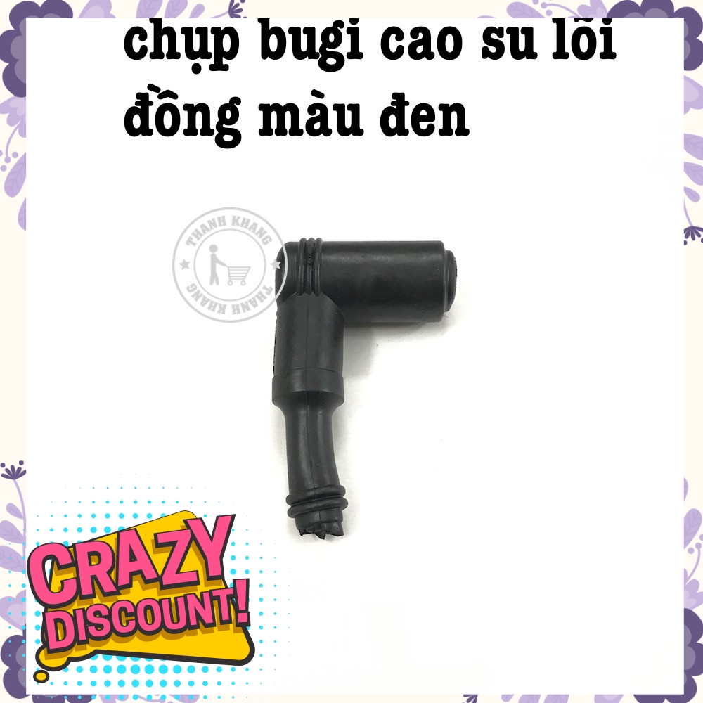 Chụp bugi cao su lõi đồng màu đen thanh khang 006001487