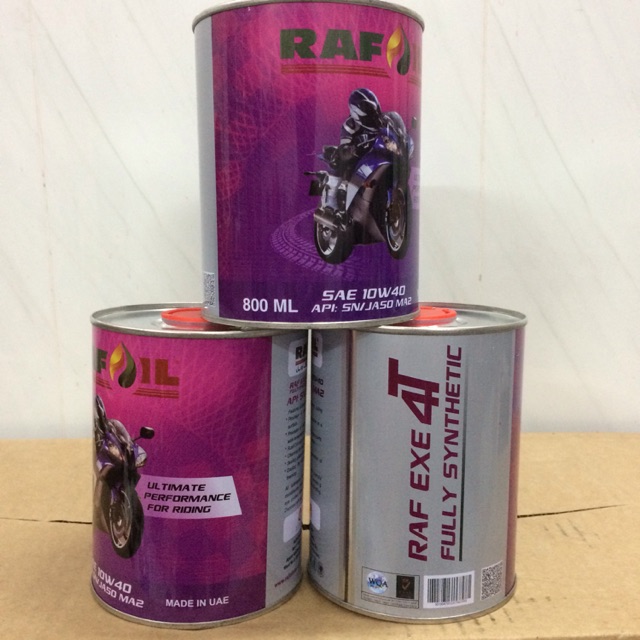 (Lon 800ML) Rafoil 10W-40 Ultimate Performance For Riding - Made in UAE (Dubai)