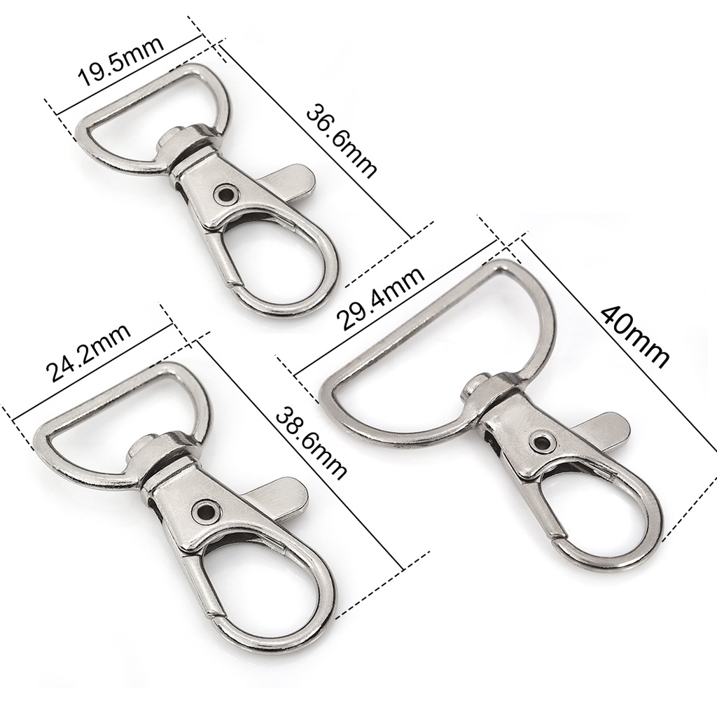 Set 10 Móc Khóa Kim Loại Hình Tôm Hùm Độc Đáo