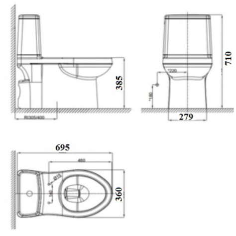 Bồn Cầu American Standard VF-1858 Dòng Cozy