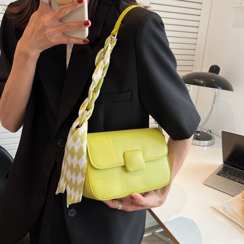 Túi Đeo JASMIN NOIR Chéo Bằng Da PU Có Khóa Cho Nữ