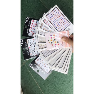 [Sỉ] 50 túi Sticker dán móng (inb chọn mẫu)