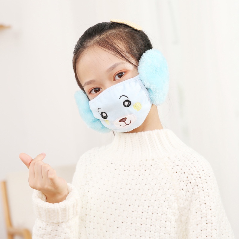 Bịt Tai Hình Gấu Dễ Thương Xinh Xắn Cho Bé akku