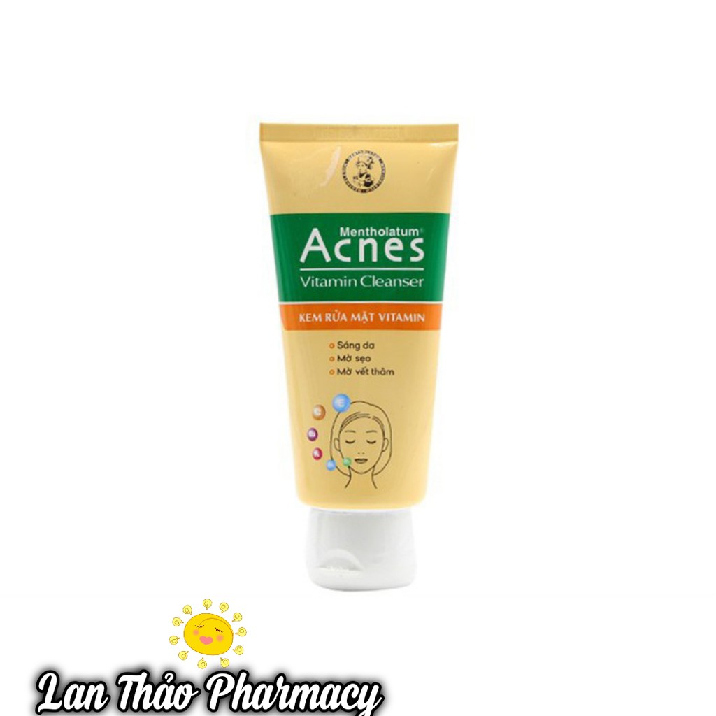 Kem rửa mặt Acnes Vitamin 100g giúp giảm thâm mờ sẹo hiệu quả