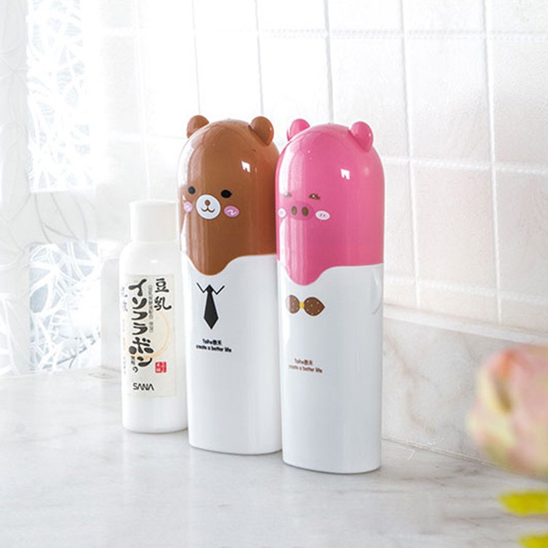 Hộp đựng bàn chải hình thú đáng yêu tiện dụng khi đi du lịch